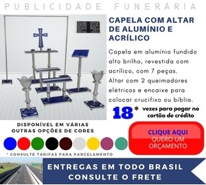 capela com altar alum e acrilico
