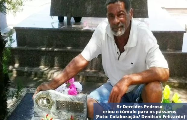 O Túmulo do casal de bem-te-vis é o mais visitado em Urupês -SP